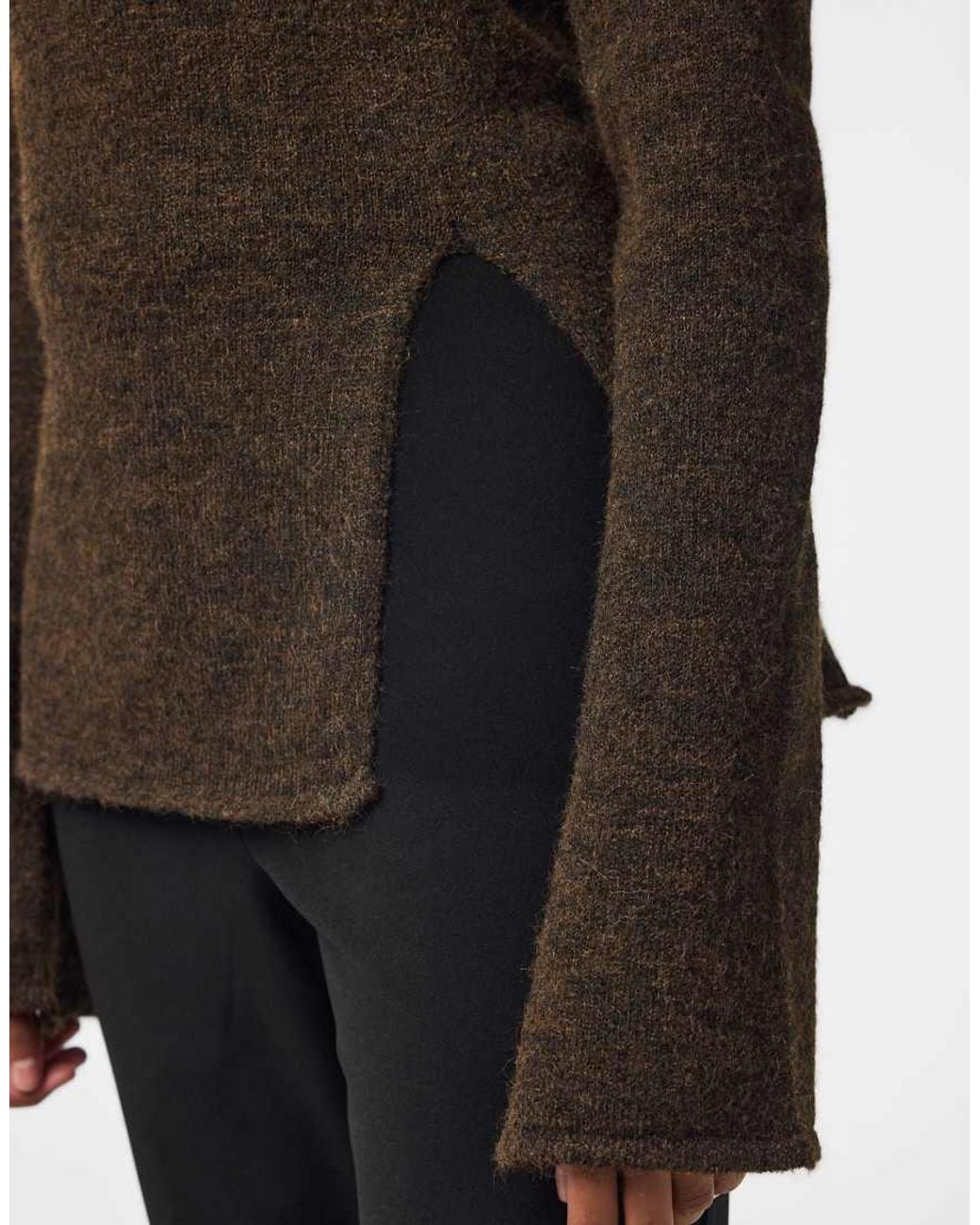 Pieces Black Knitted Pullover