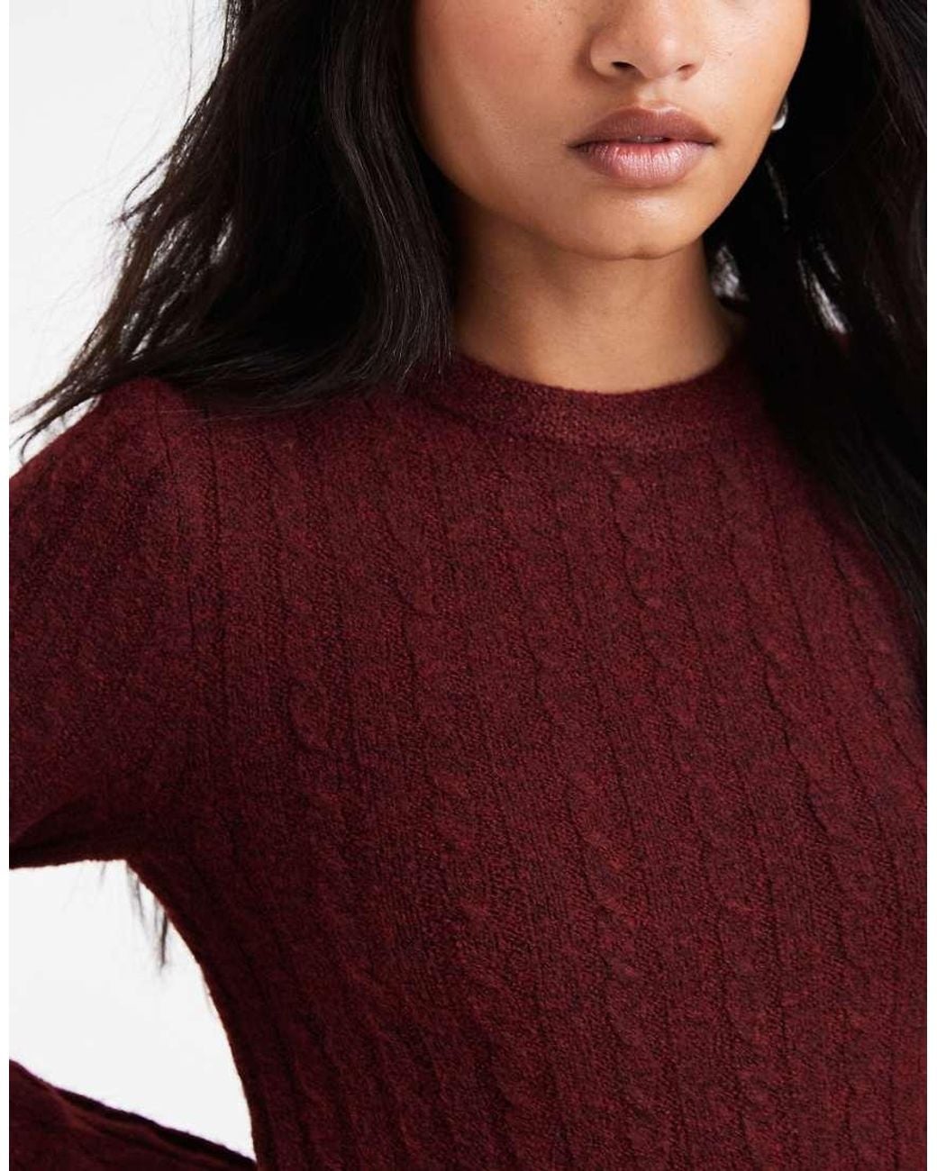 Vero Moda Red Fit And Flare Knitted Mini Dress