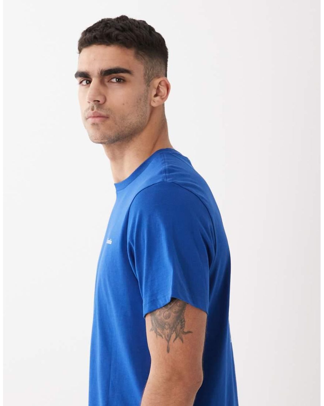 Columbia Blue Csc Outdoor Back Graphic T-shirt for men