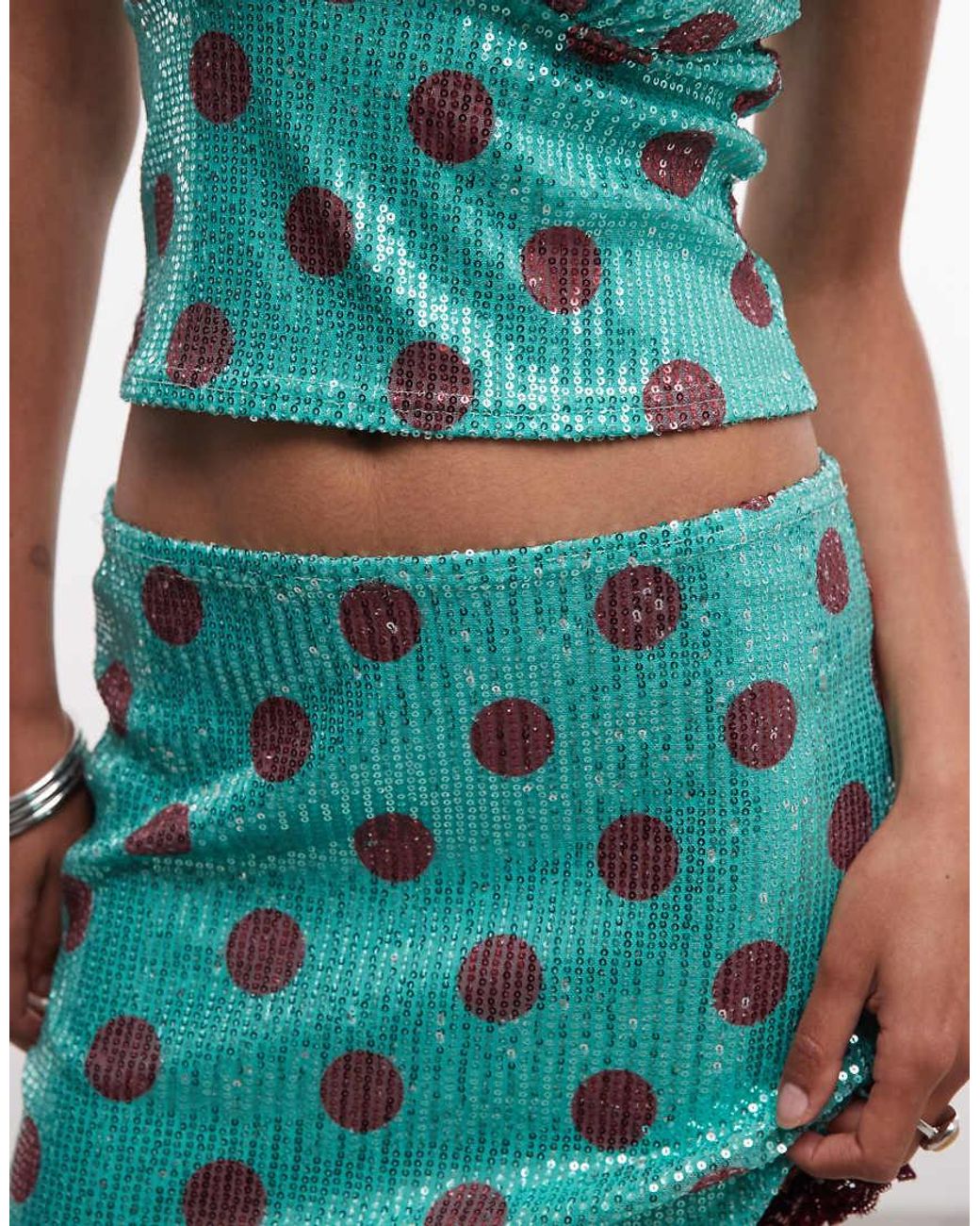 Reclaimed Vintage Blue Mini Skirt