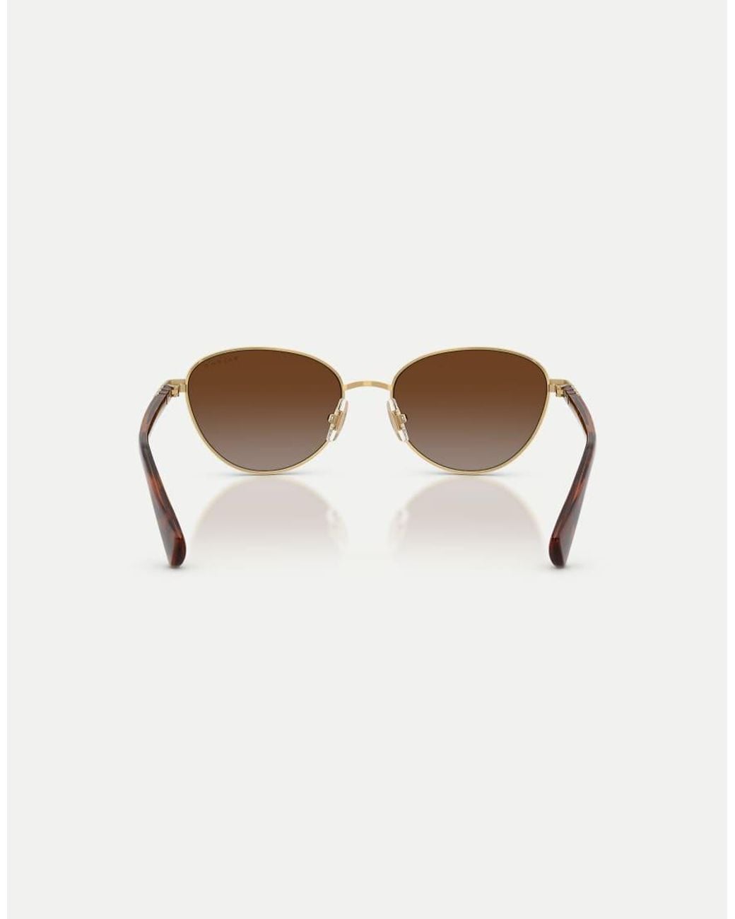 Ralph Metallic Cat Eye Polarised Sunglasses With Lens