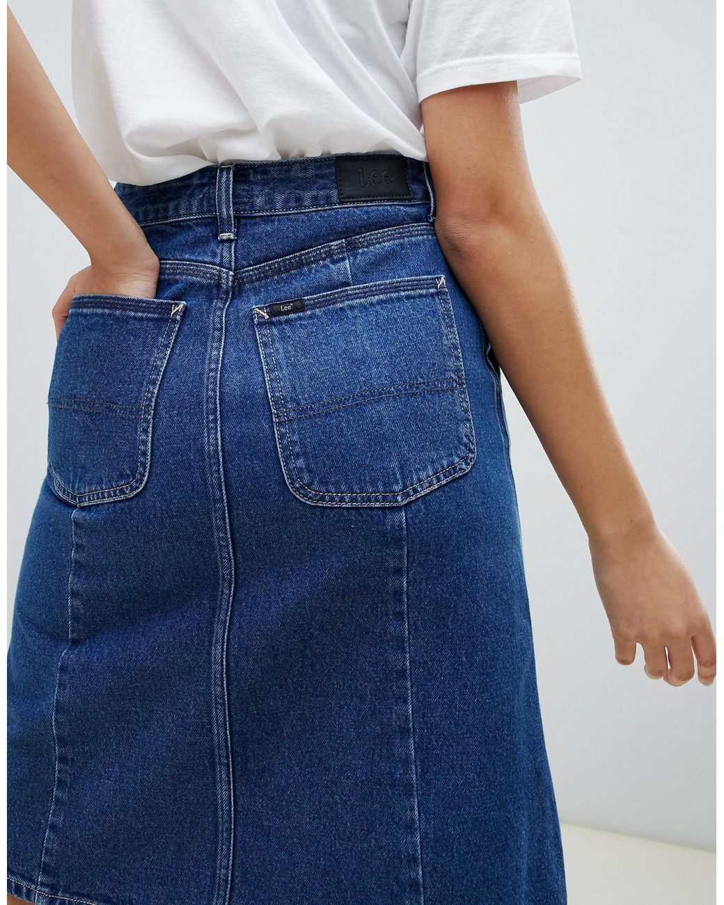 Lee a store line denim skirt