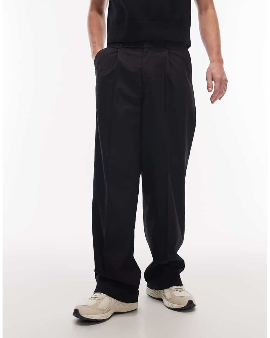 Pantalones De Sastre Negros De Corte Suelto Uno De Weekday de hombre de color Blue