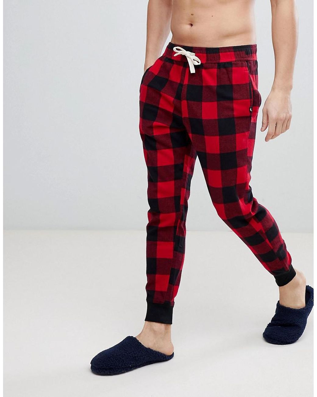 Hollister Check Joggers Sleep Set In 