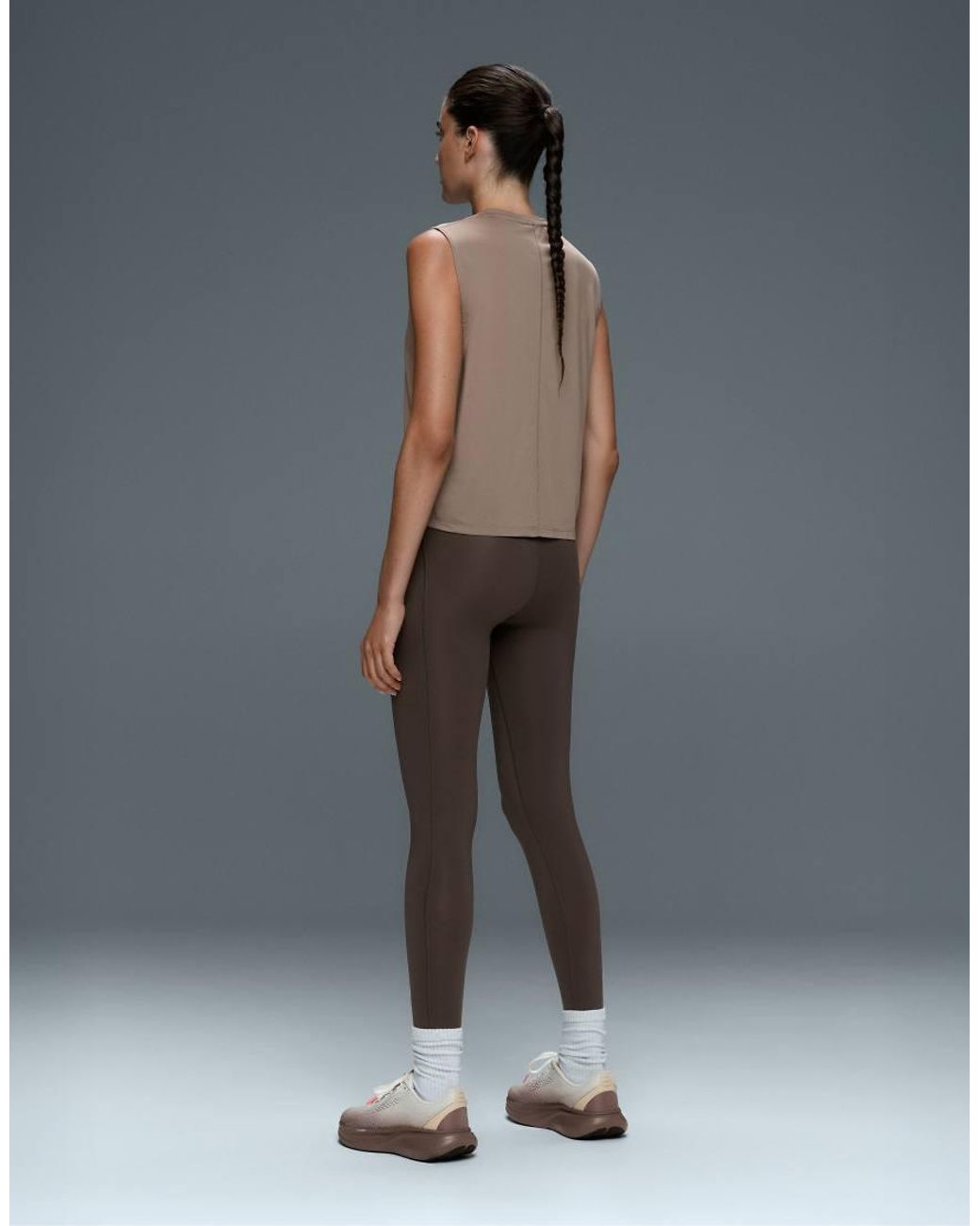 Oysho White Technical Sleeveless T-shirt