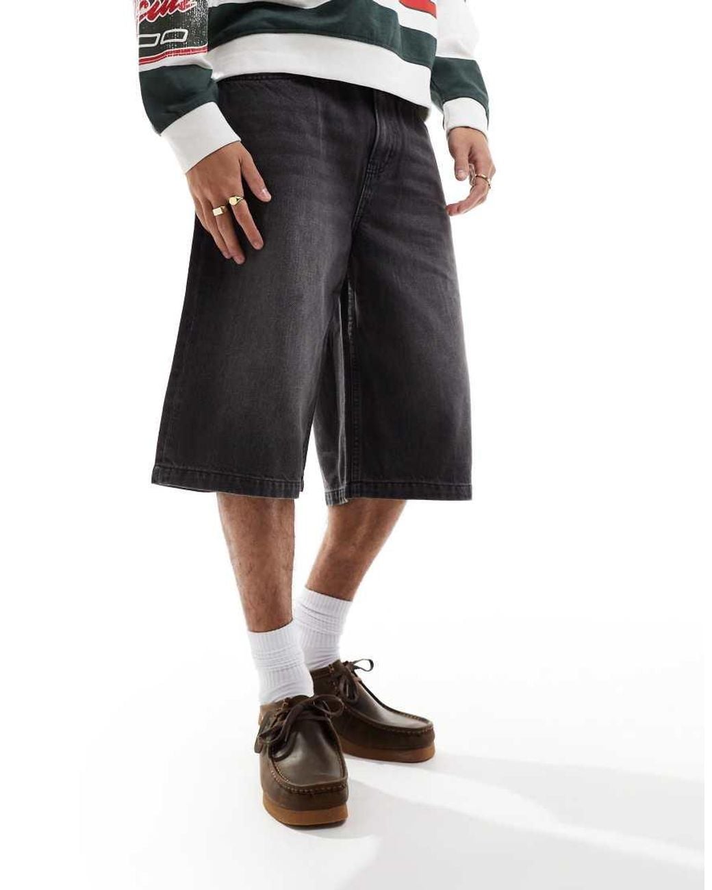 Cotton On Black Cotton:on Super baggy Jort for men