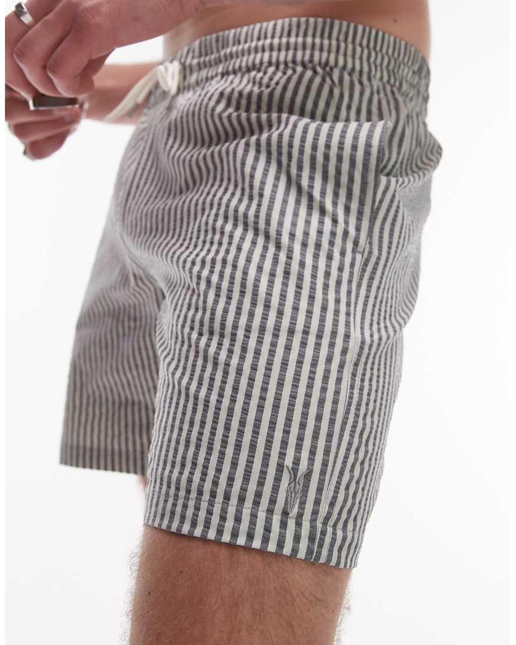 AllSaints White Warden Str Swimshort for men