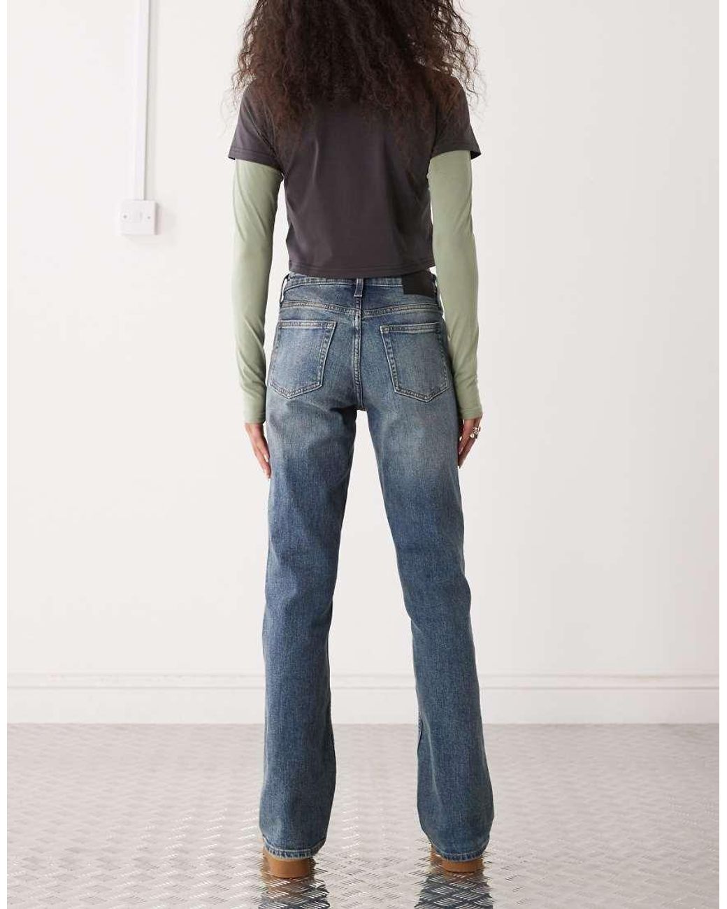 Weekday Blue Tension Slim Fit Bootcut Flare Jeans