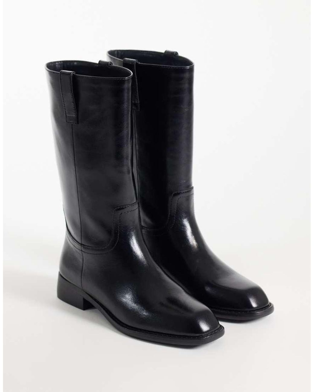 Steve Madden Black Primo Low Ankle Boots