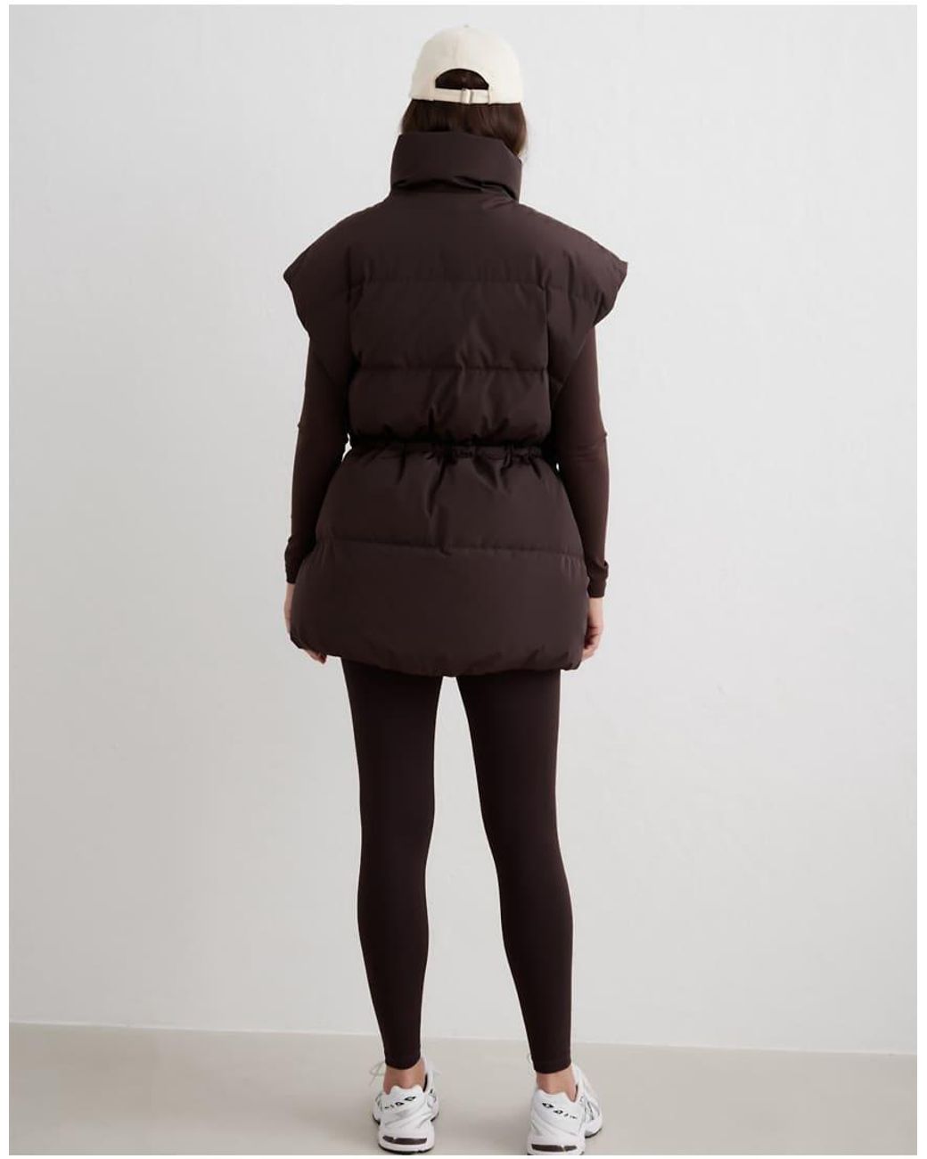 Aim'n Brown Cacao Moment Puffer Vest