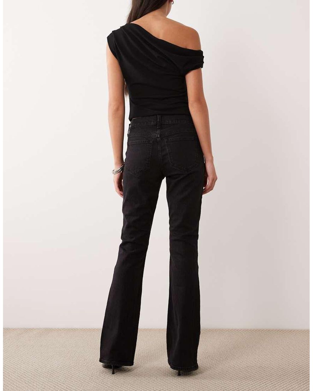 Abercrombie & Fitch Natural Mid Rise Bootcut Jeans