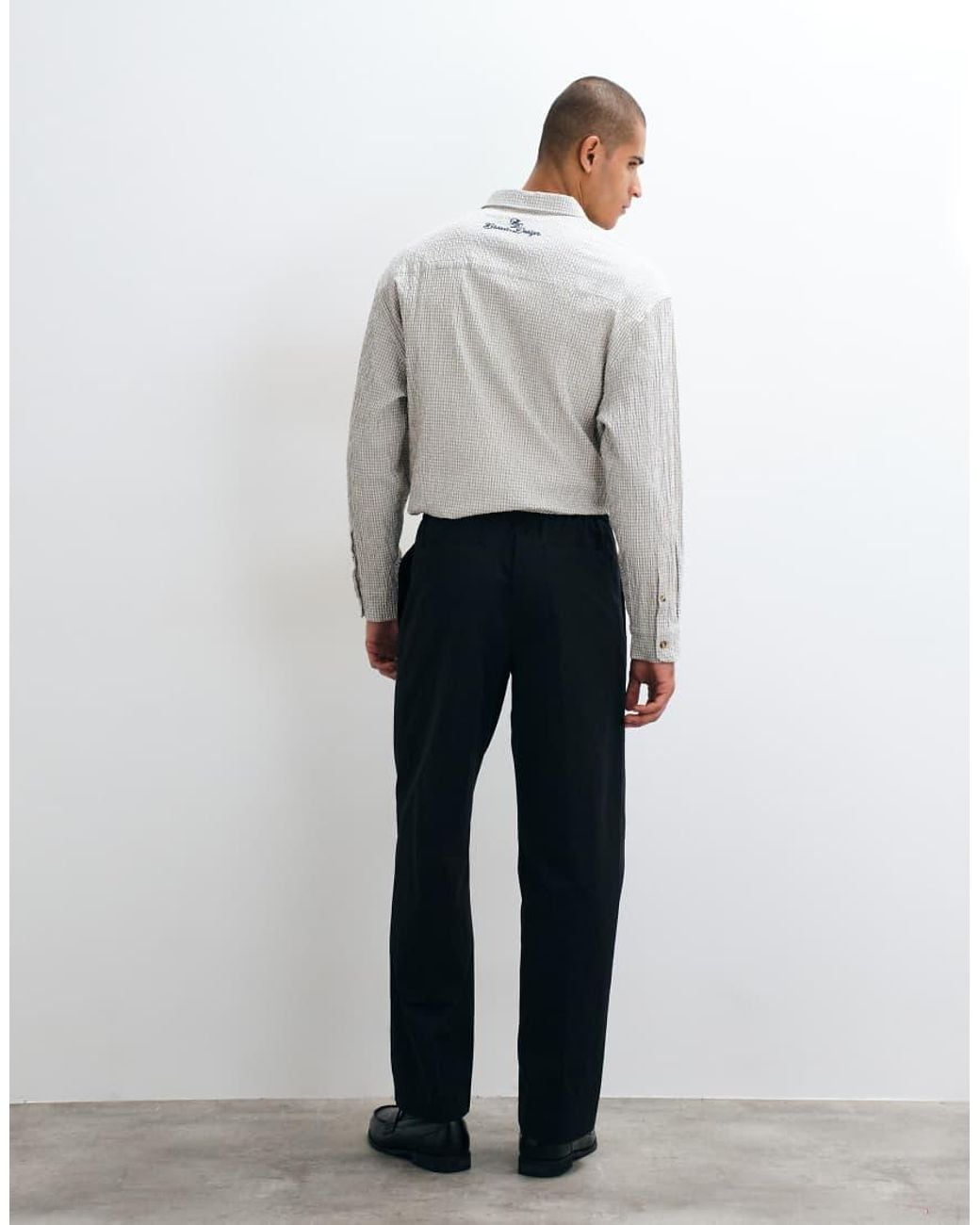ASOS Blue Smart Co-ords Wide Trousers for men