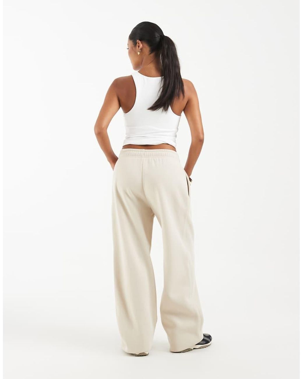 Only Petite White Wide Leg joggers