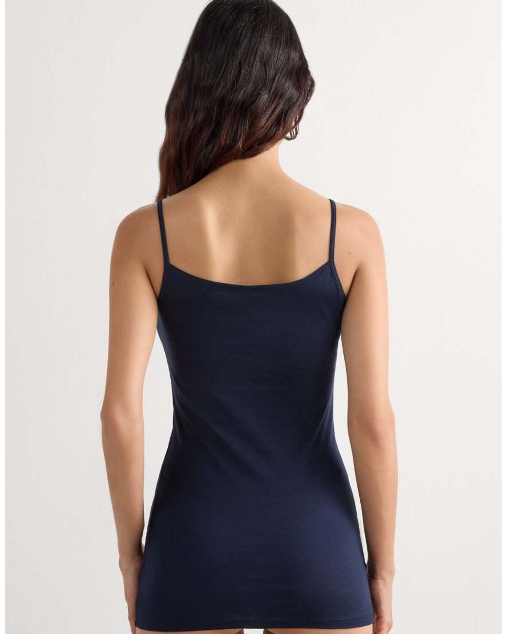 Intimissimi Blue Ultrafresh Cotton Vest Top