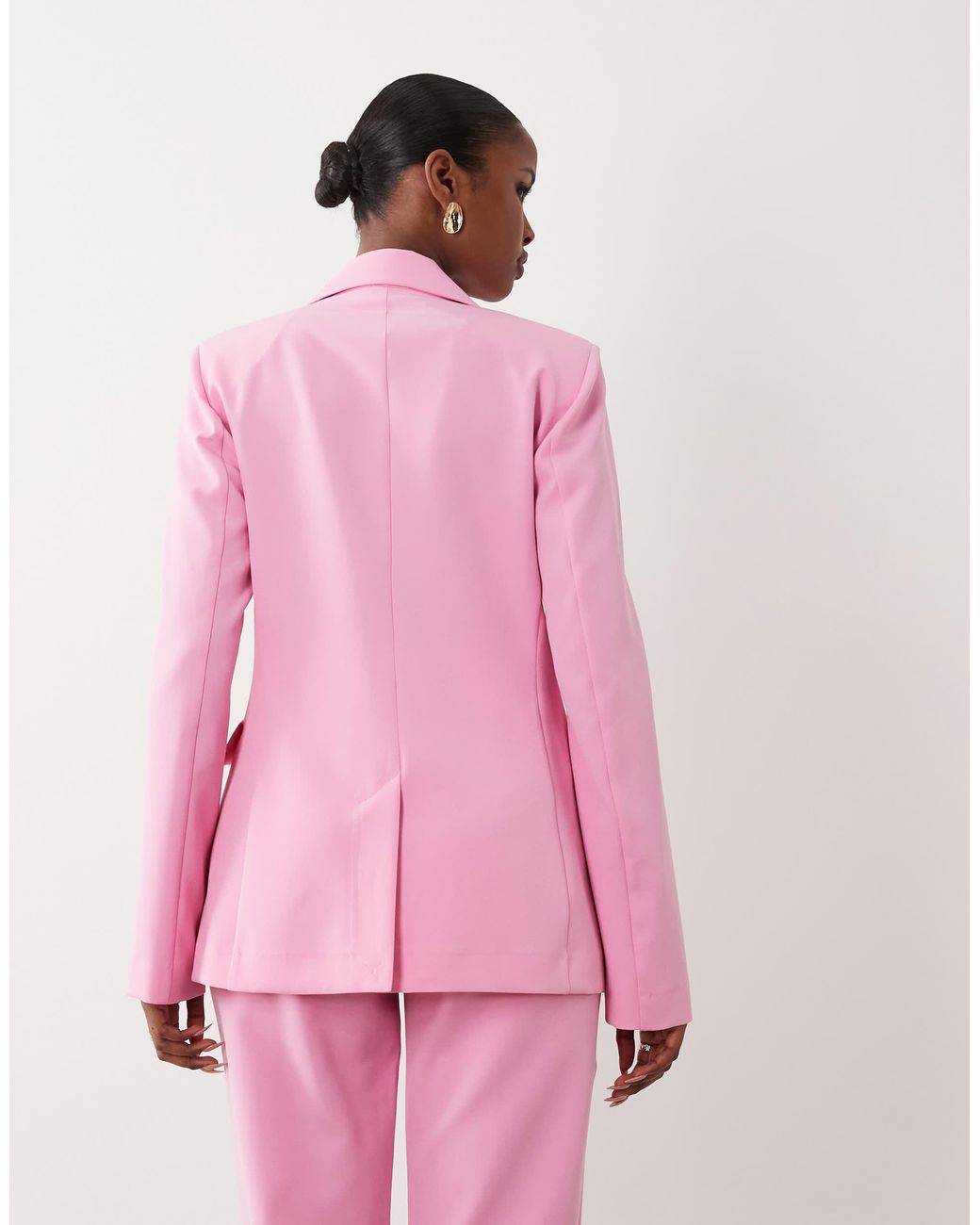 Blazer d'ensemble ajusté - vif ASOS en coloris Pink