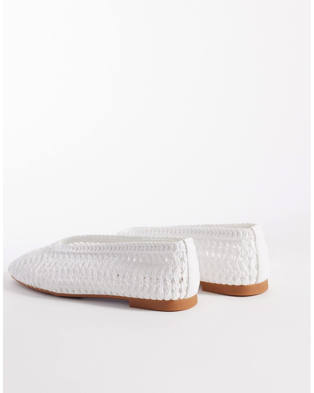 ASOS White Lioness Weave Ballets