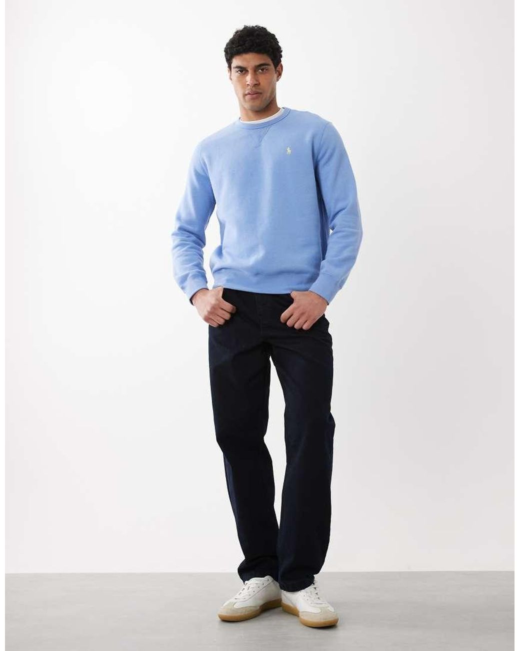 Polo Ralph Lauren Blue Icon Logo Fleece Sweatshirt