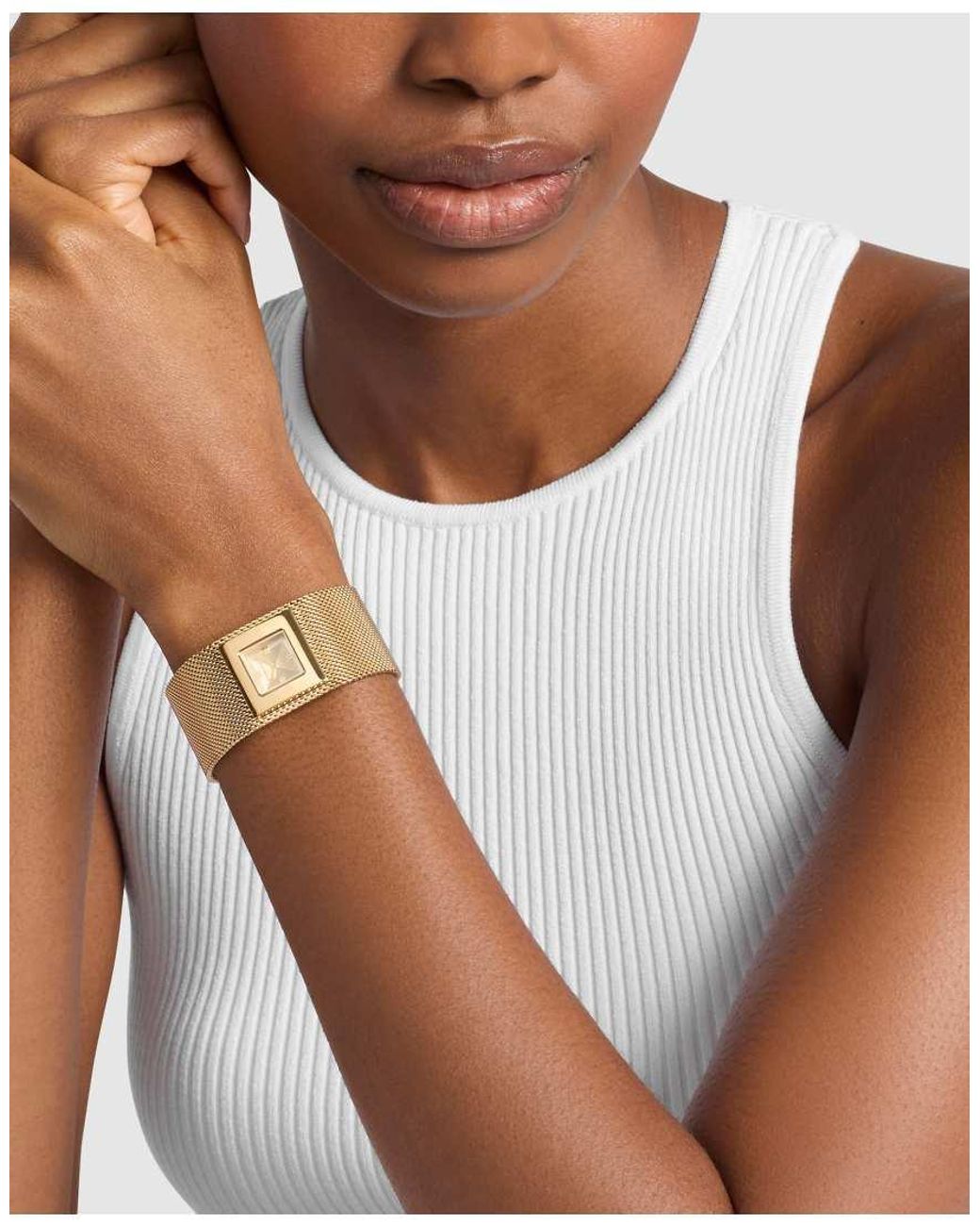 Michael Kors Metallic Georgie Two-Hand-Tone Stainless Steel Watch