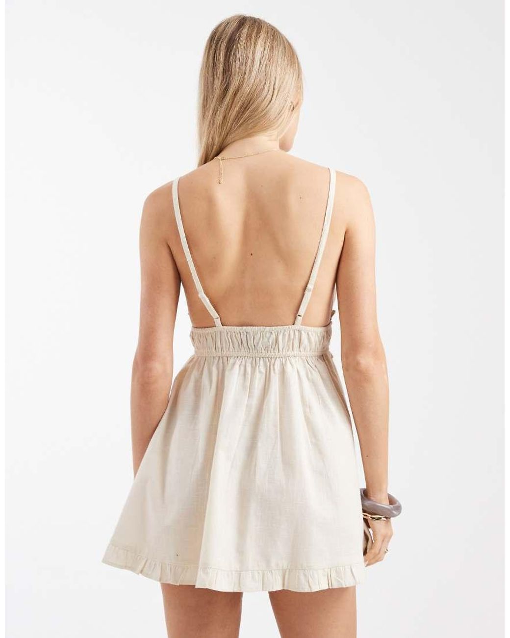 Aray White Mini Beach Dress