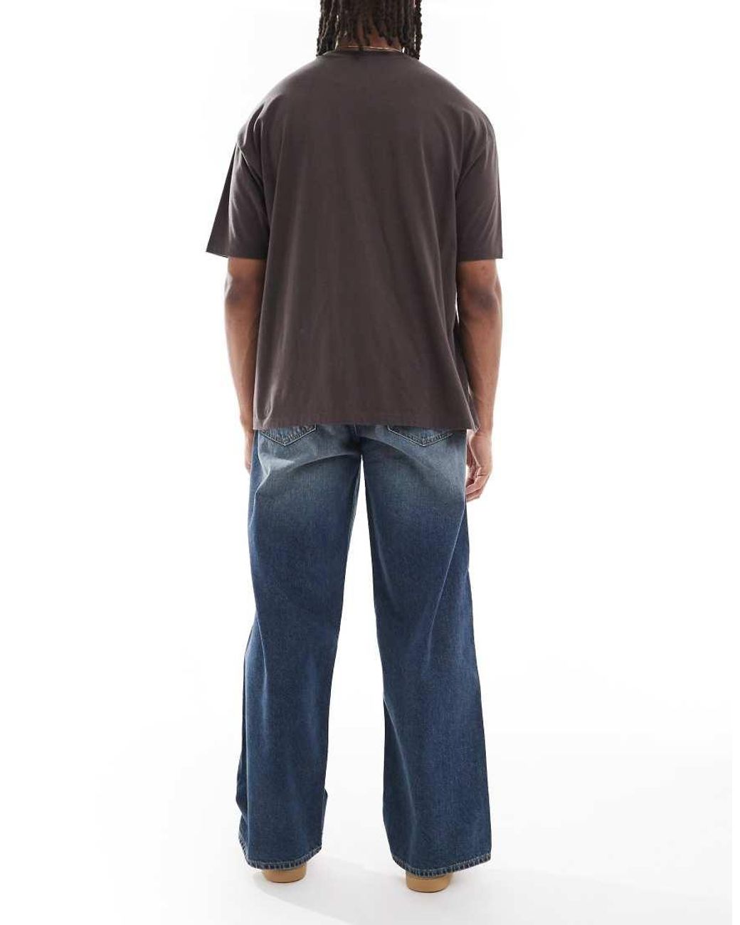 Jack & Jones Blue Dave Wide Fit Jeans for men