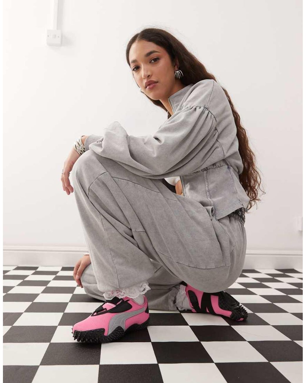 PUMA Gray Mostro Trainers