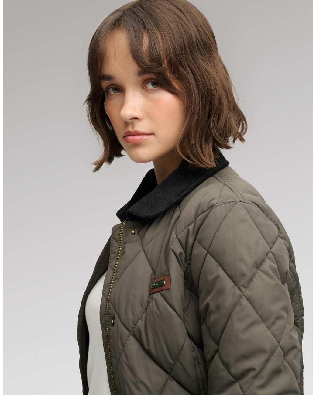 Superdry Gray Cord Trimmed Liner Jacket