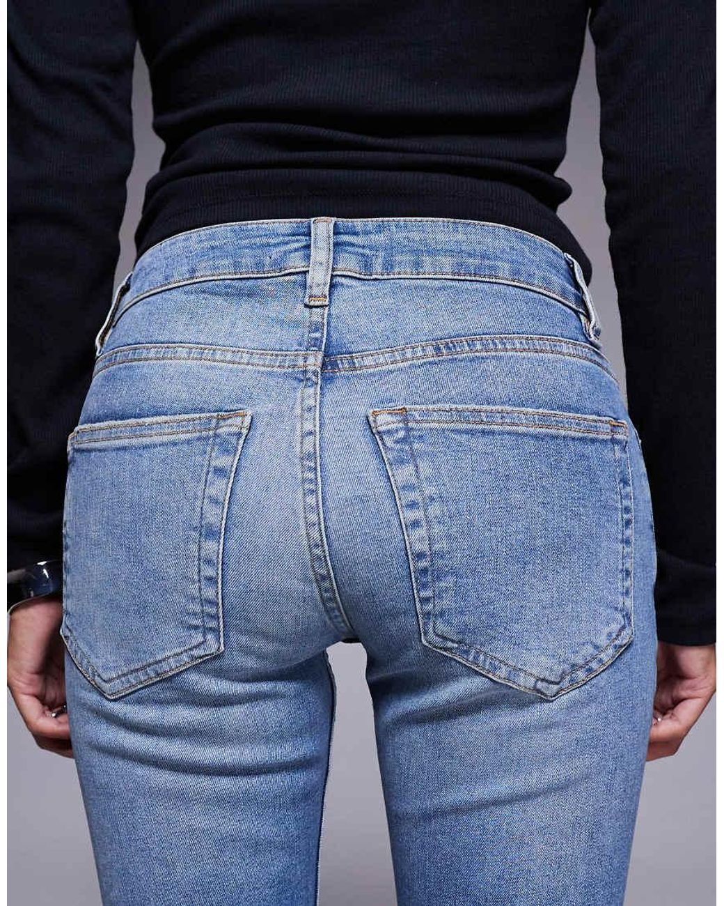 ASOS Blue Asos Design Petite Bootcut Flare Jeans