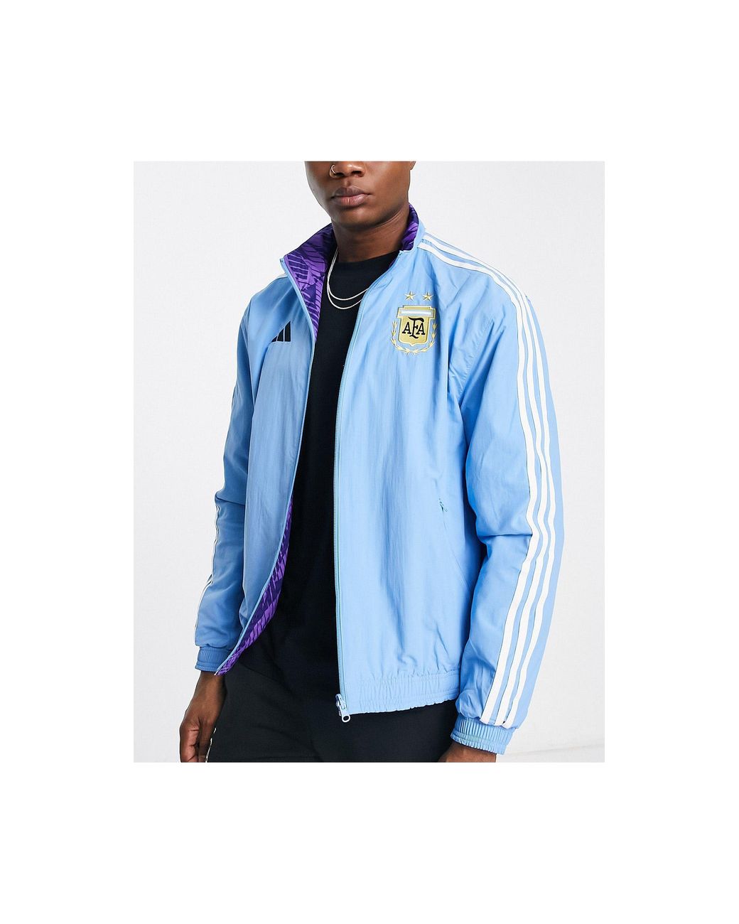 adidas Originals Adidas Football Argentina World Cup 2022 Anthem Jacket in  Blue for Men | Lyst