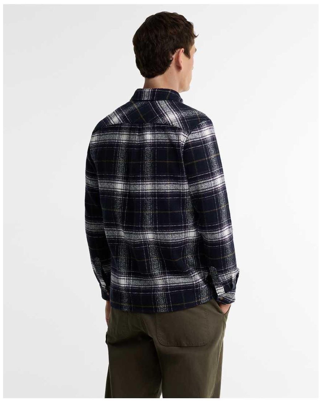 Barbour Blue Kidson Relaxed Tartan Check Overshirt for men