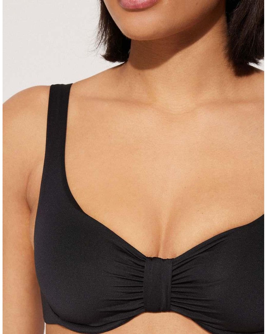 Tezenis Black Loop Balconette Bikini Top