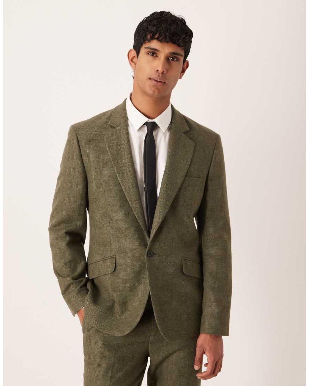 ASOS Green Slim Suit Jacket for men