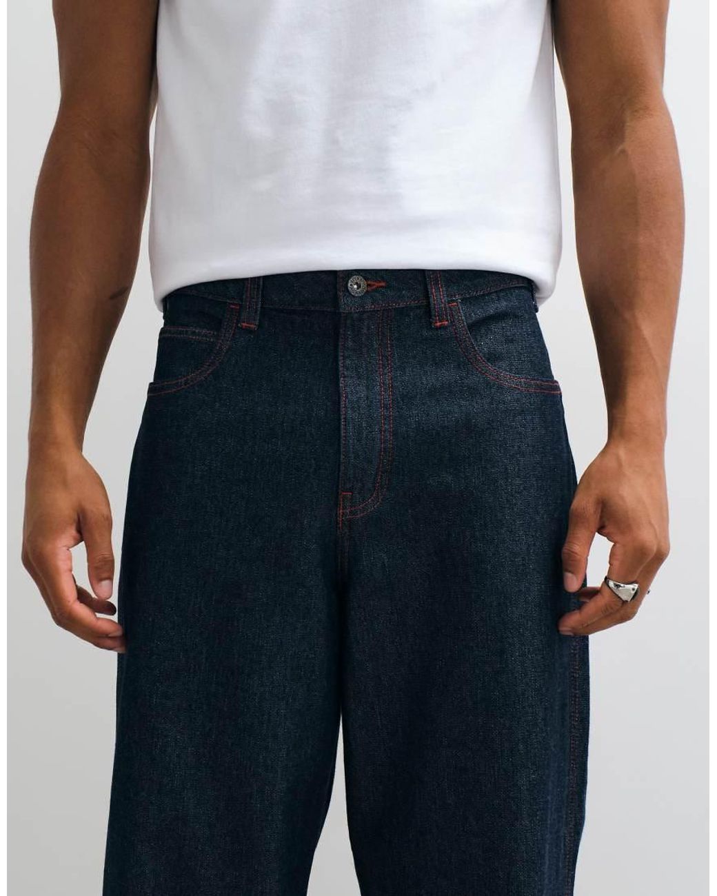 ASOS Blue baggy Jeans for men