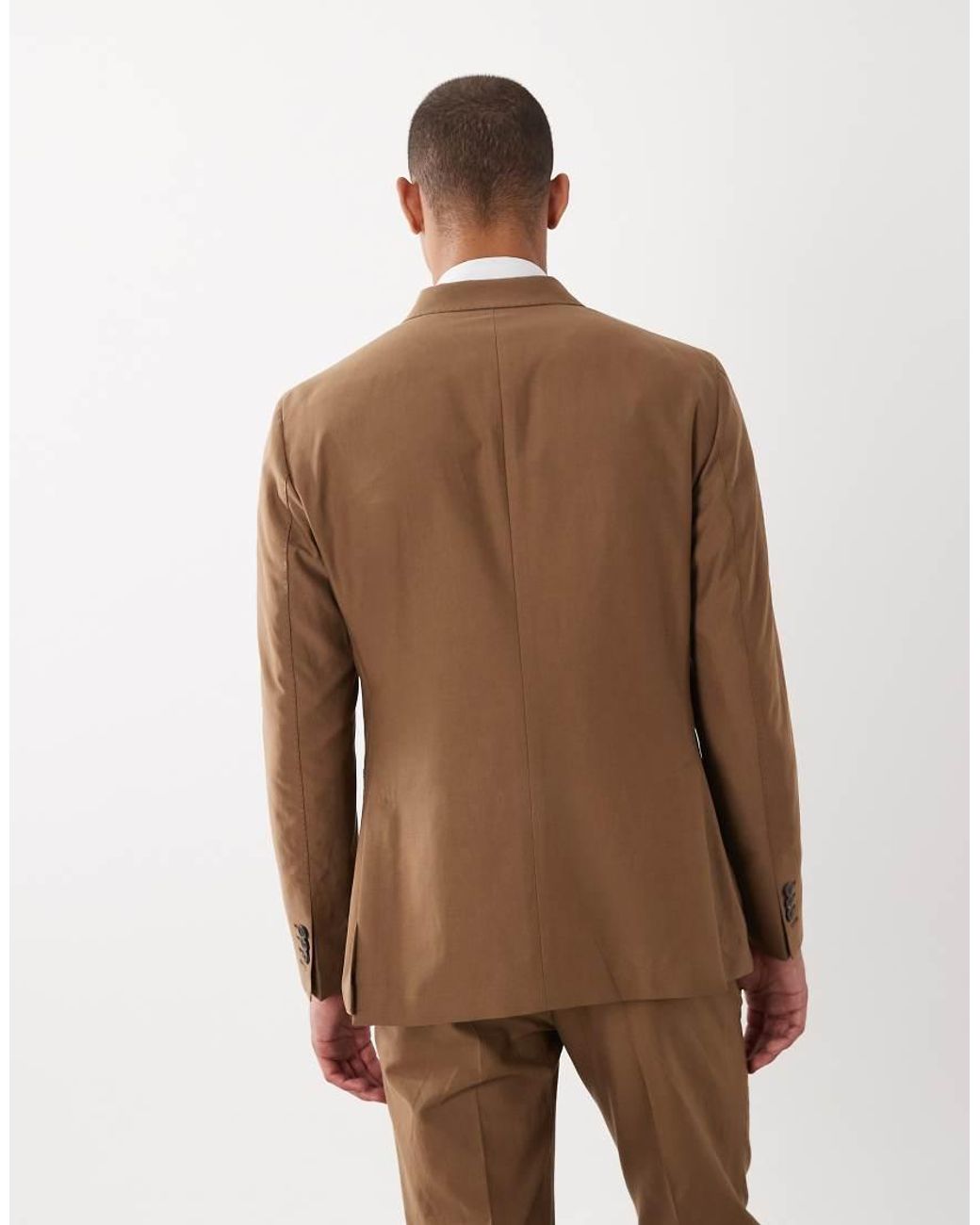 Mango Brown Oasis Double Breasted Blazer Co-Ord for men