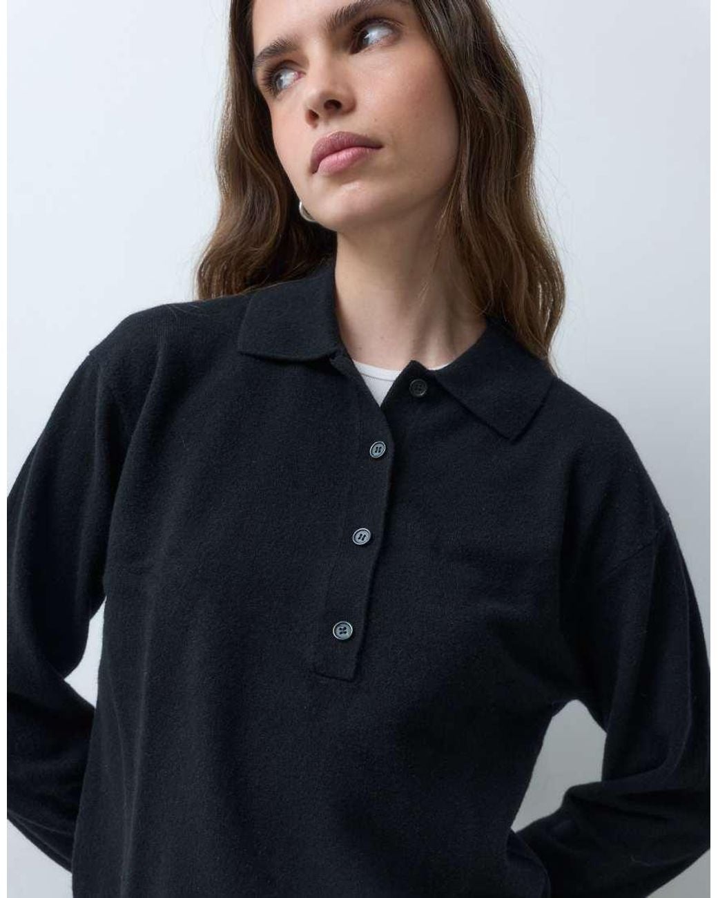 ARKET Blue Wool Poloshirt