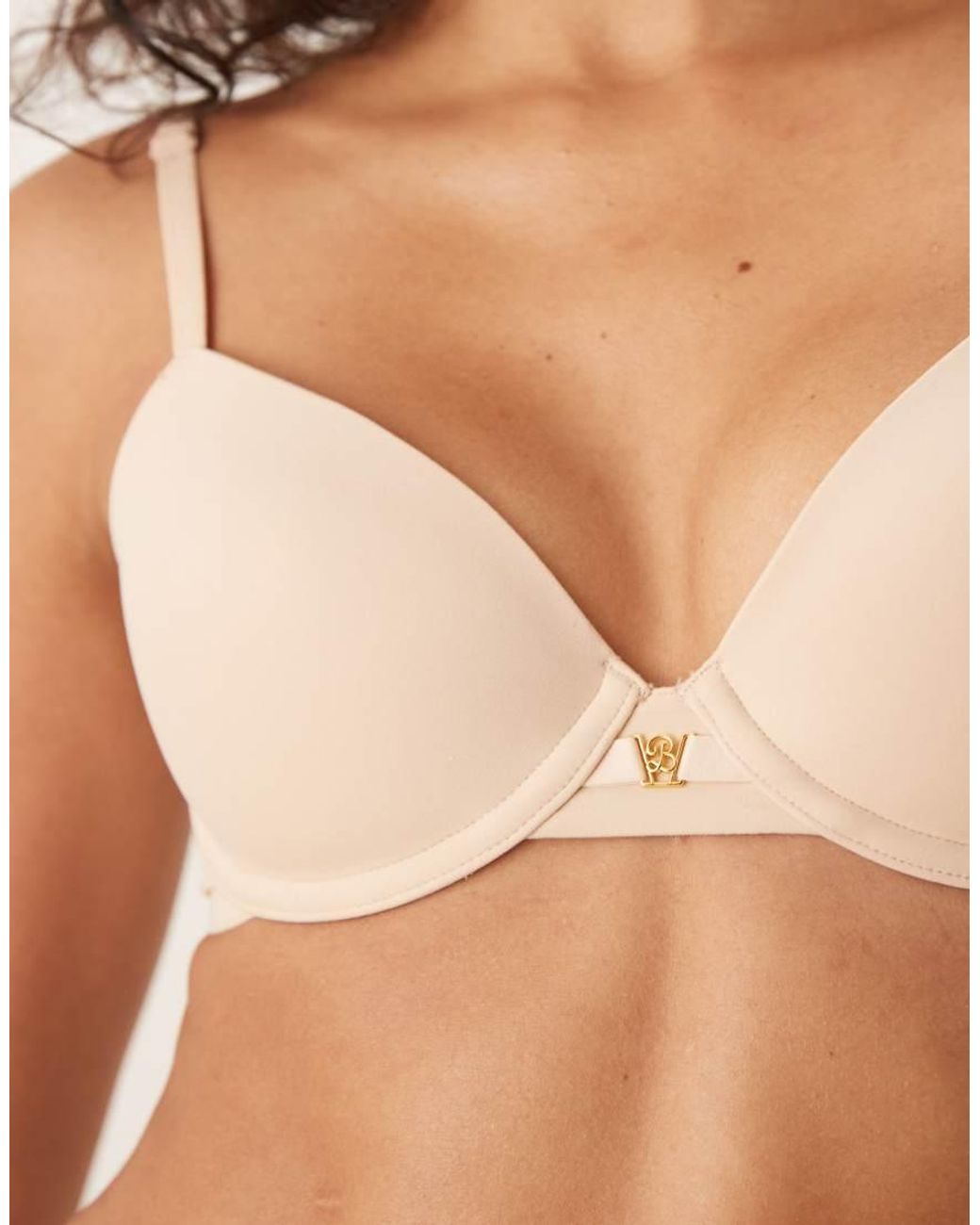 Boux Avenue Brown Ultra Light Microfibre Plunge T-Shirt Bra