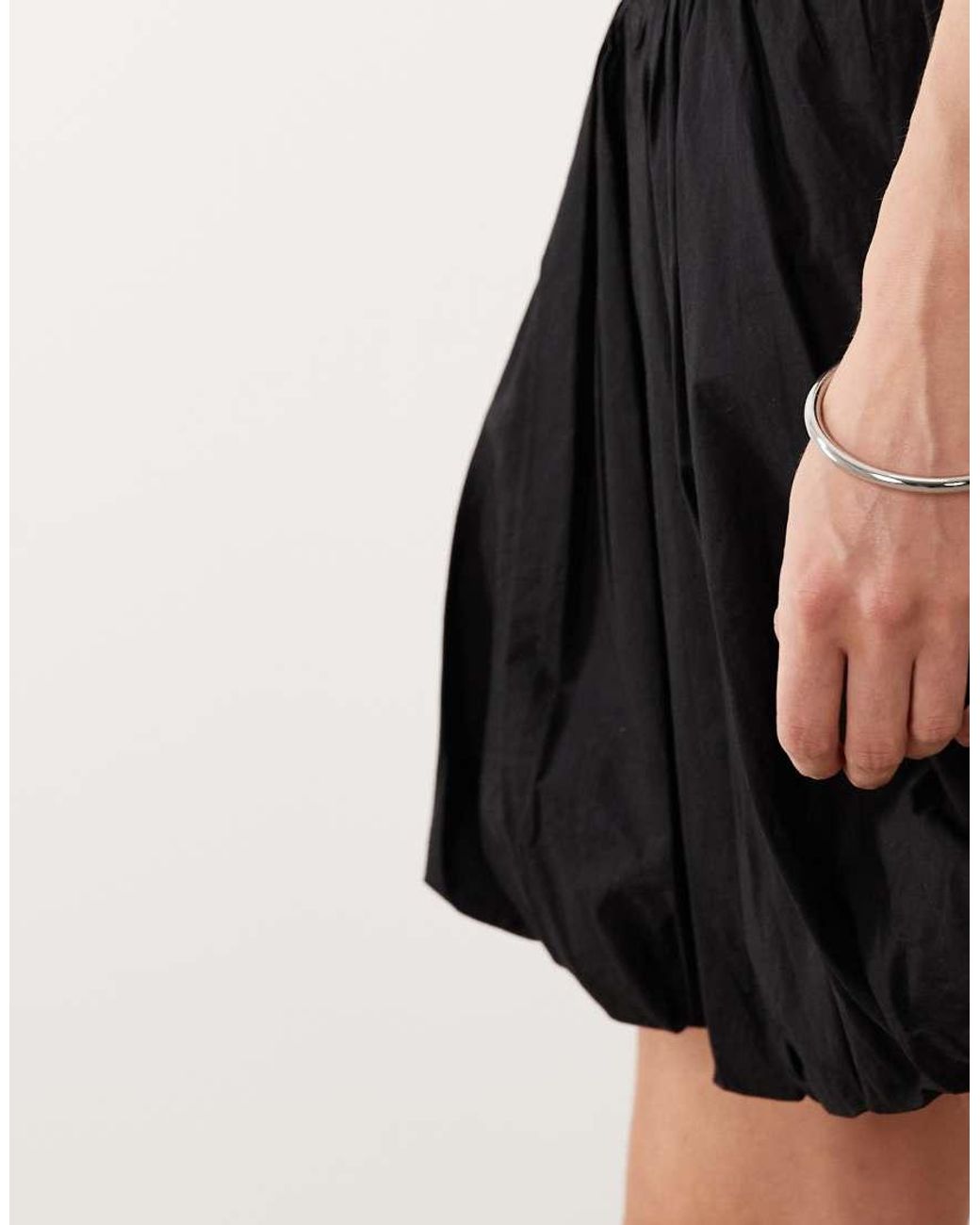 Gina Tricot Black Balloon Mini Skirt