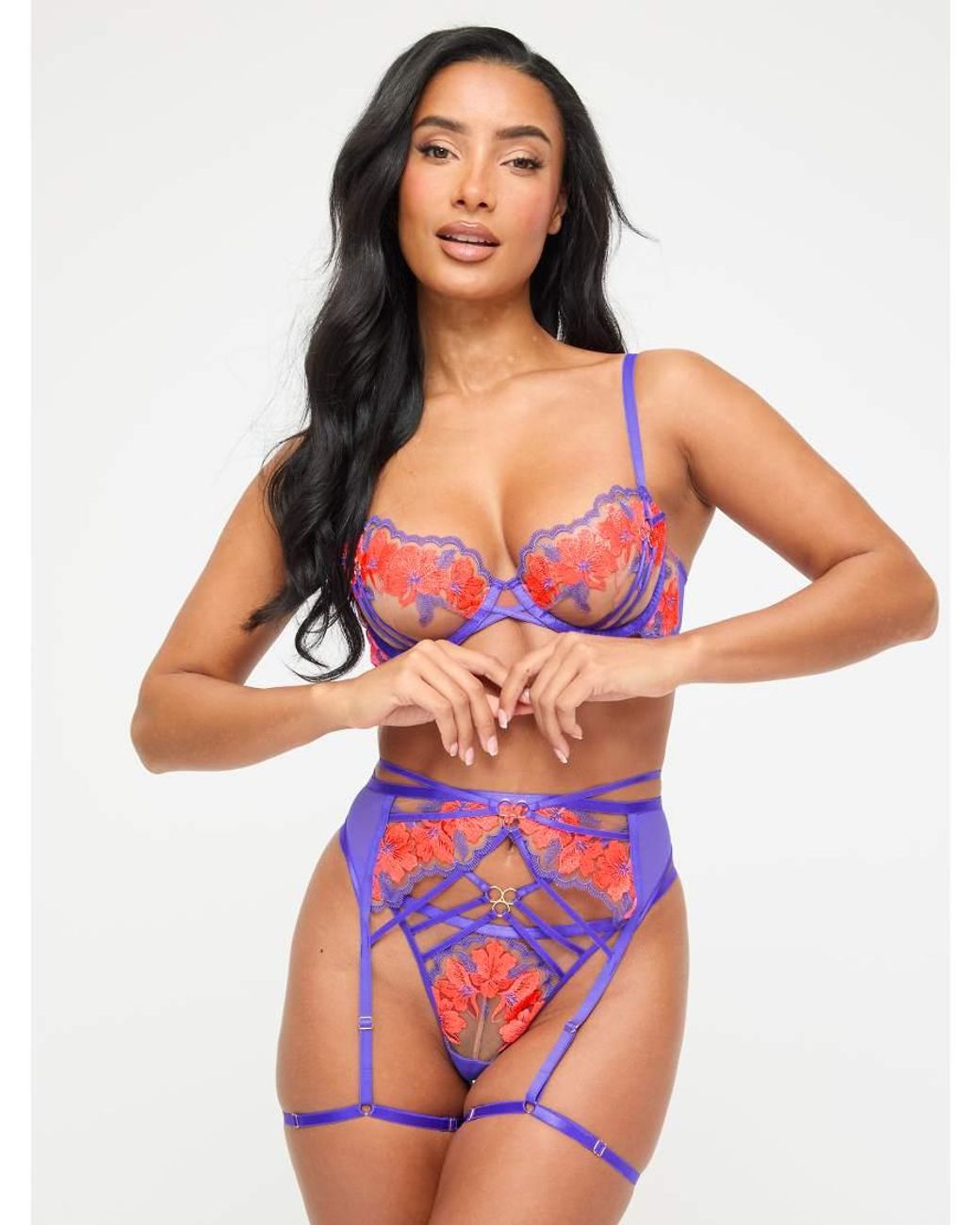 Ann Summers Purple Dusk Til Dawn Non Padded Balcony Bra