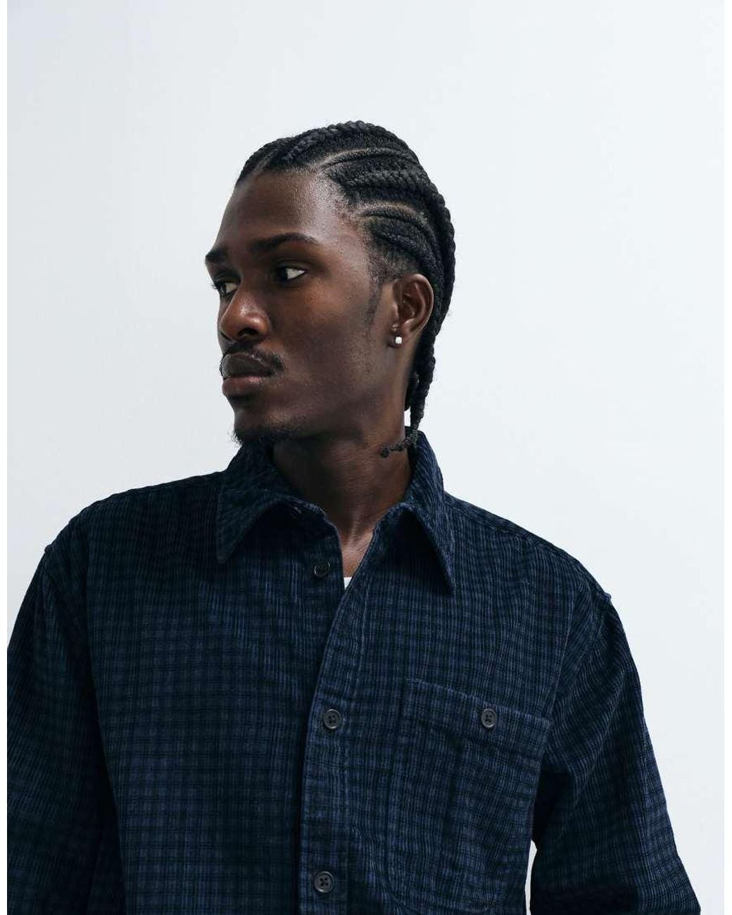 Only & Sons Blue Cord Overshirt for men