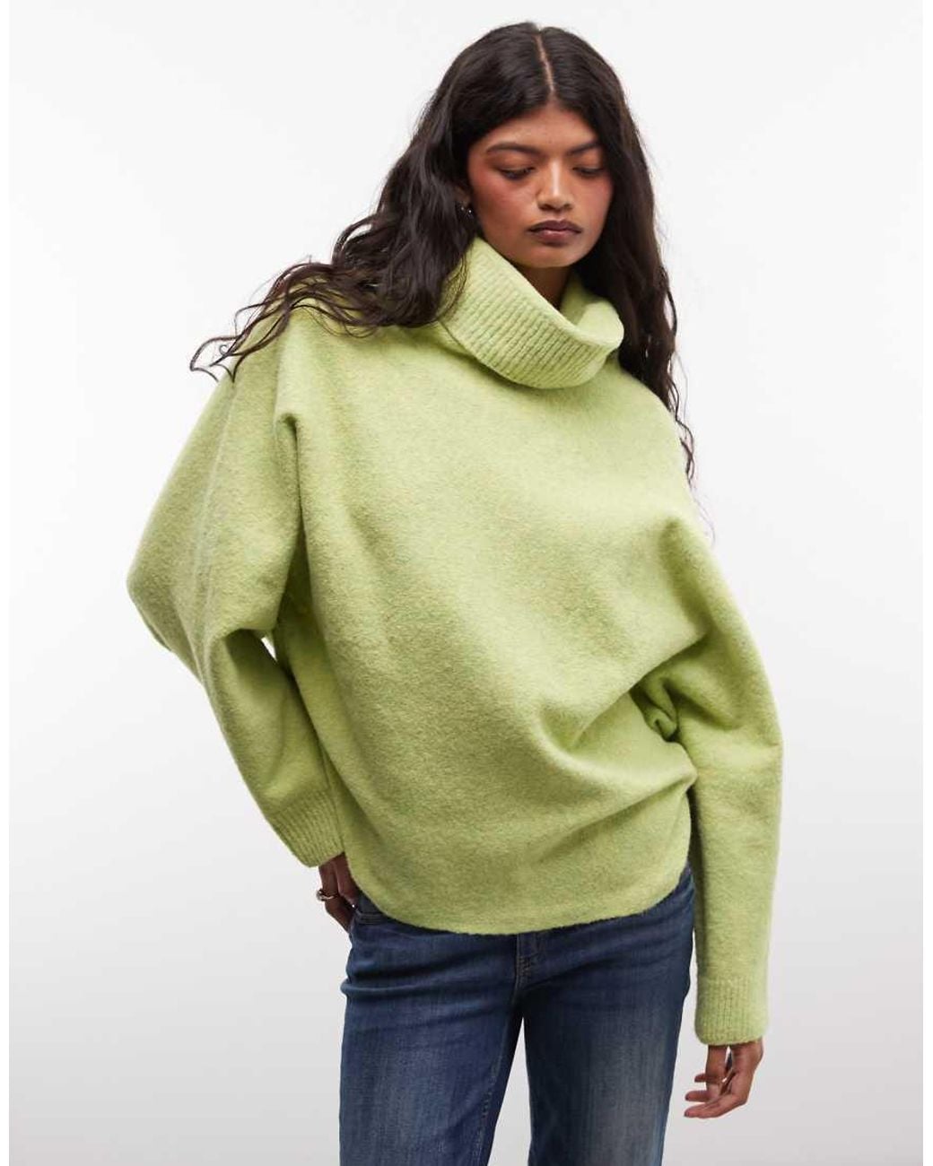 Susmie's Green Open Back High Neck Knit Jumper