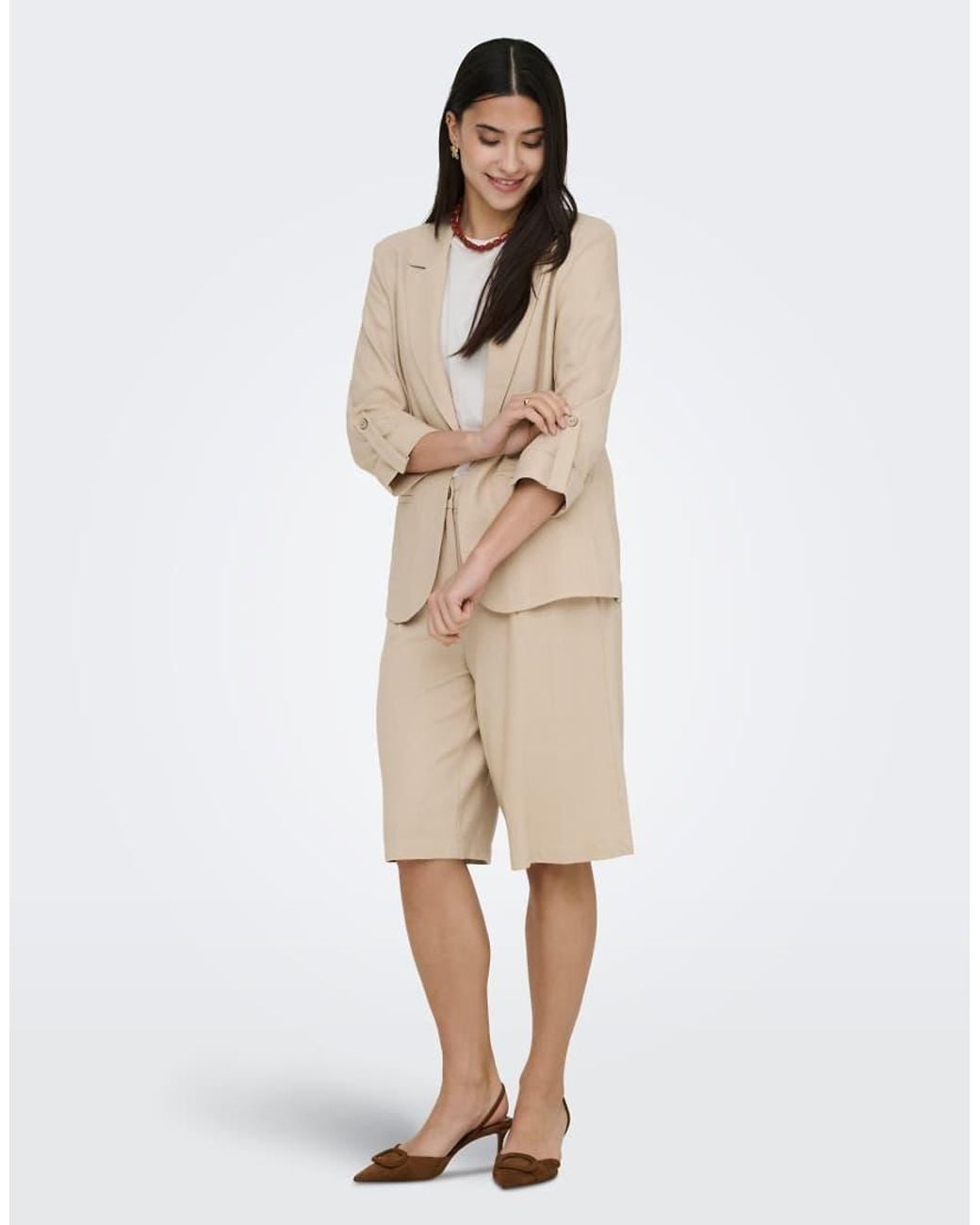 Goa Blazer Sfoderato di ONLY in Natural