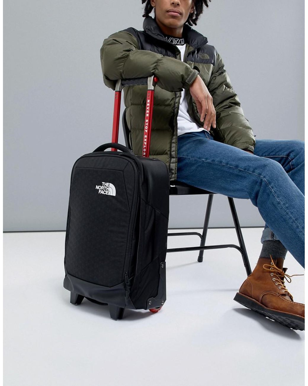 The North Face Overhead On Travel Case 29 Litres In Black for Men | Lyst