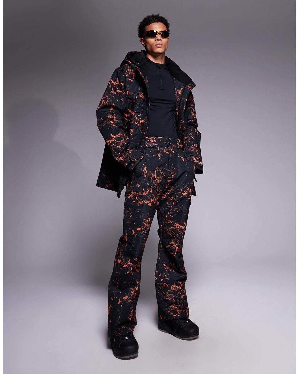 Threadbare Black Ski Trousers for men