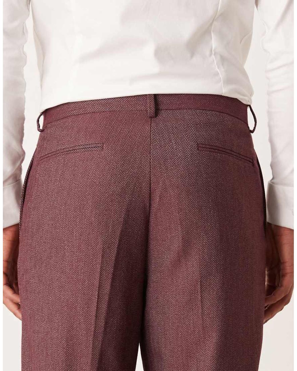 ASOS Relaxed Tapered Suit Pants for men