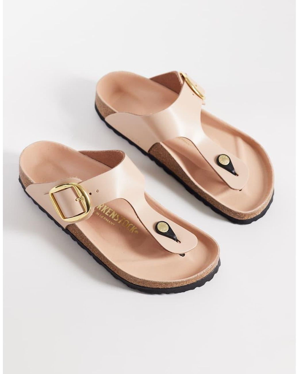 Birkenstock Natural Gizeh High Shine