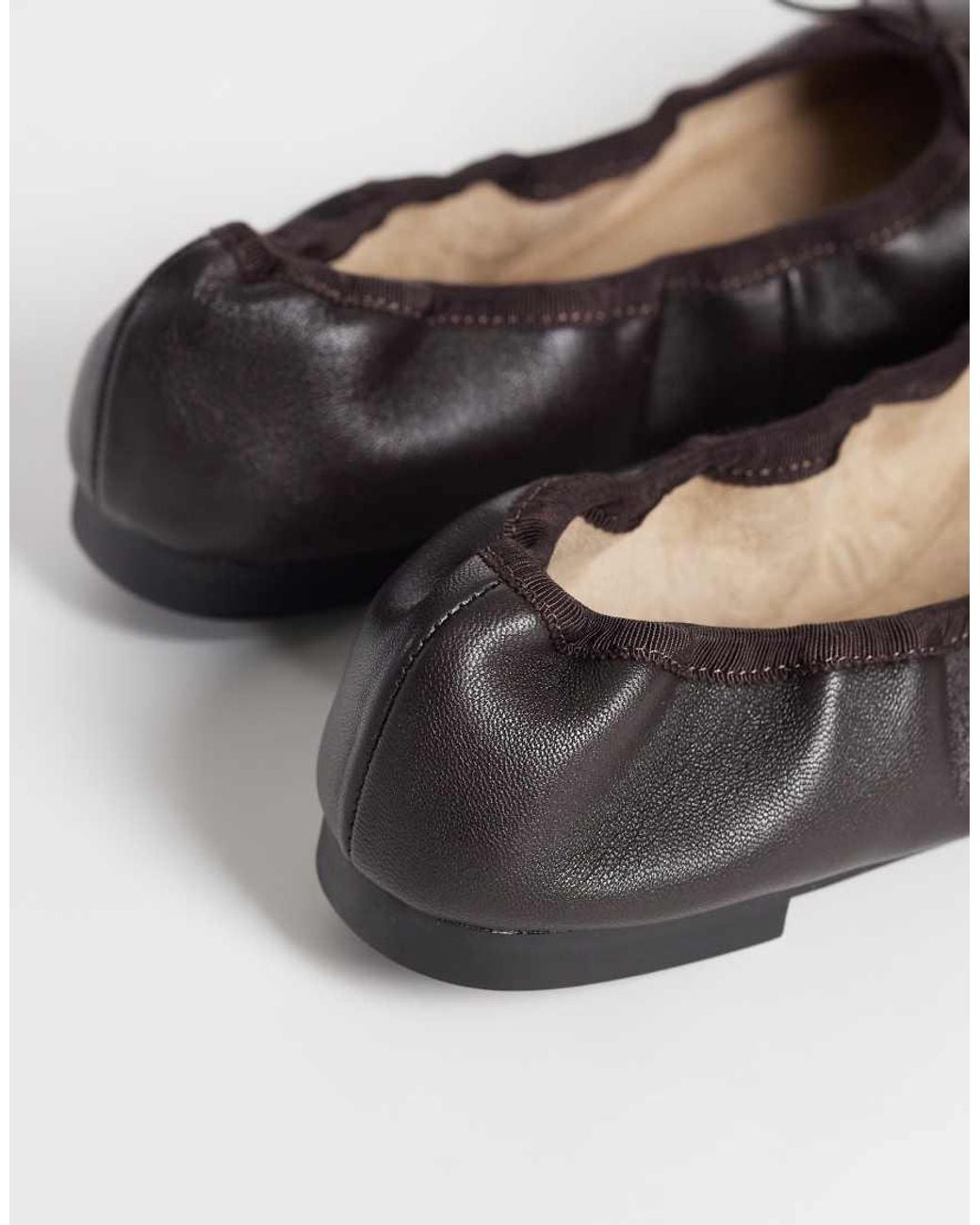Tony Bianco White Chelsea Round Toe Ballet Flats