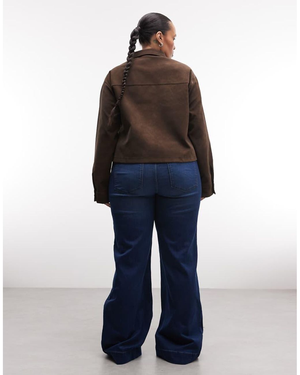 Noisy May Blue Rooxy High Rise Flared Jeans