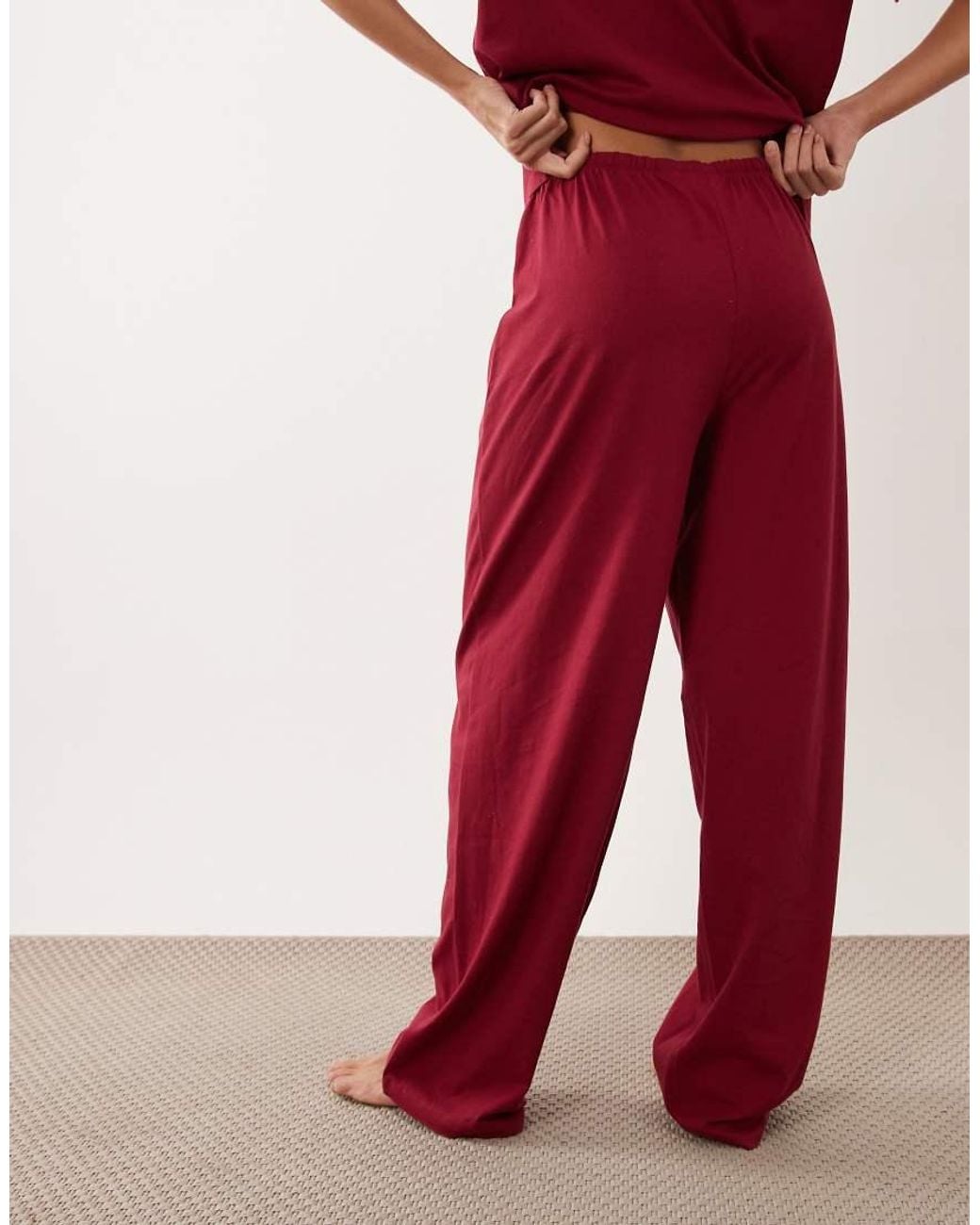 ASOS Red Mix & Match Cotton Pyjama Trouser