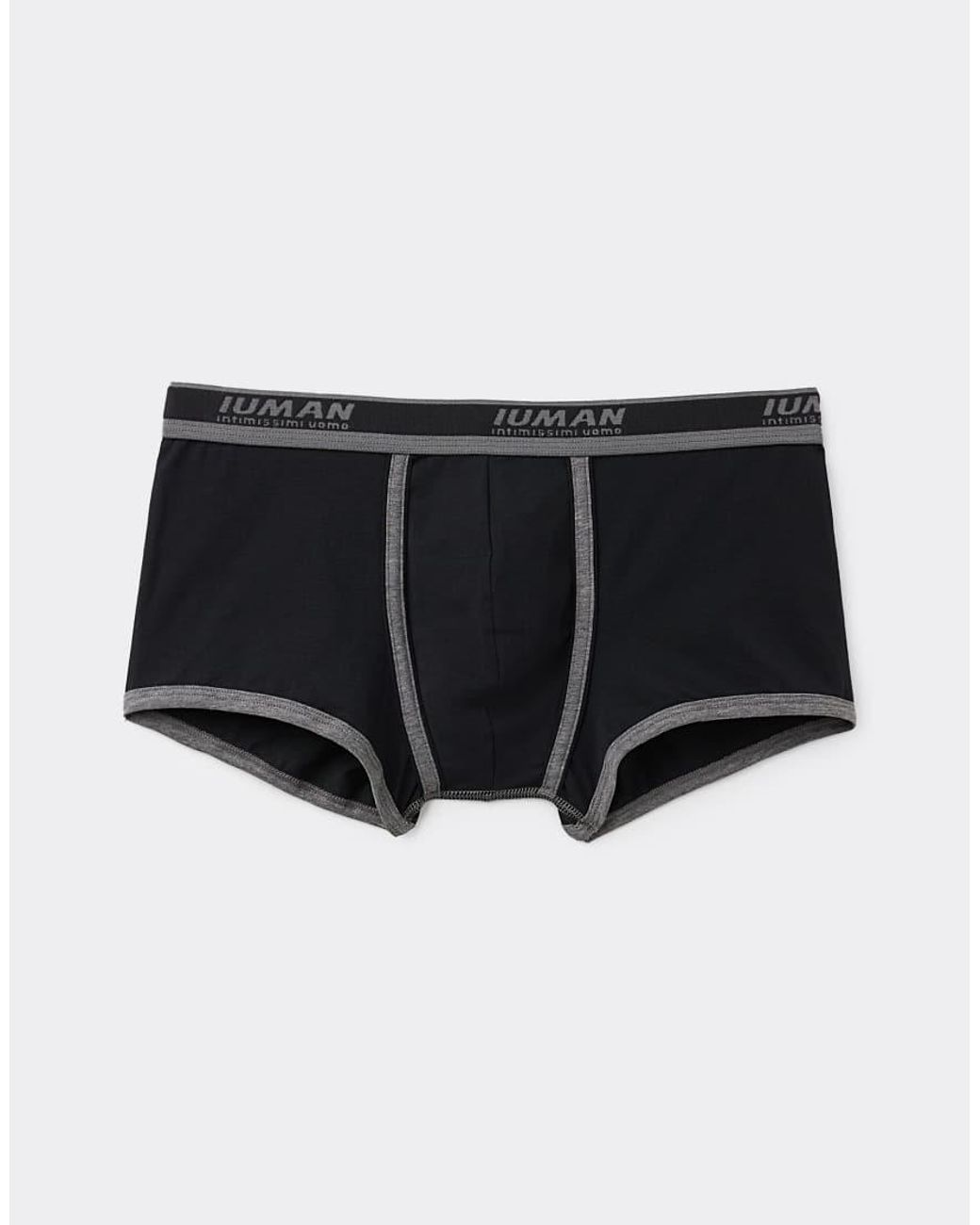 Intimissimi Black Superior Cotton Boxers With Logo for men