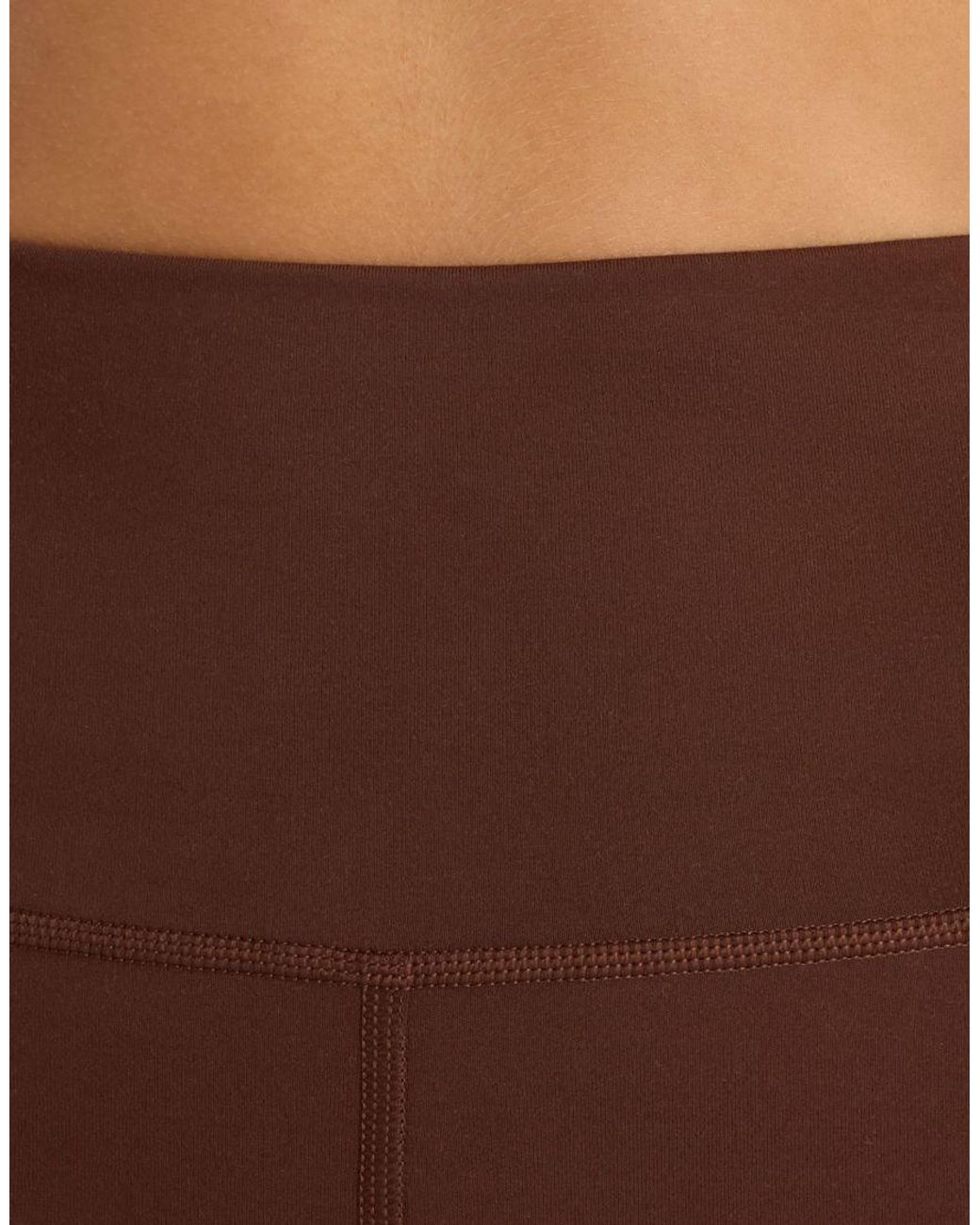 New Balance Brown Harmony High Rise 6 Inch Shorts