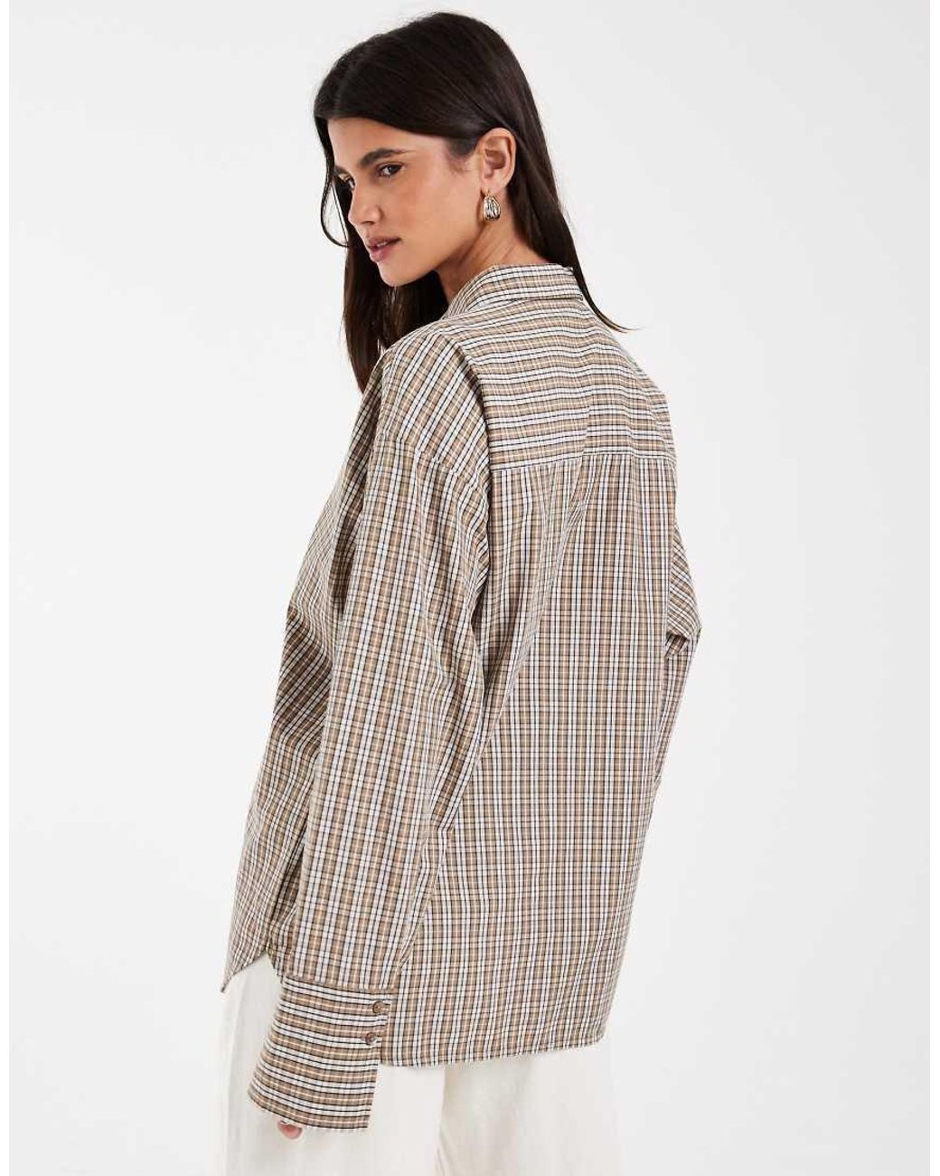 JJXX Brown Poplin Shirt